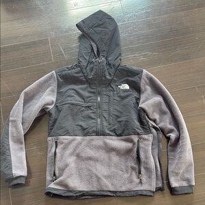 The North Face Black and Gray Hooded Jacket